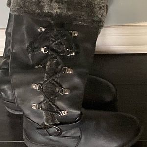 Black with gray fur size 7.5